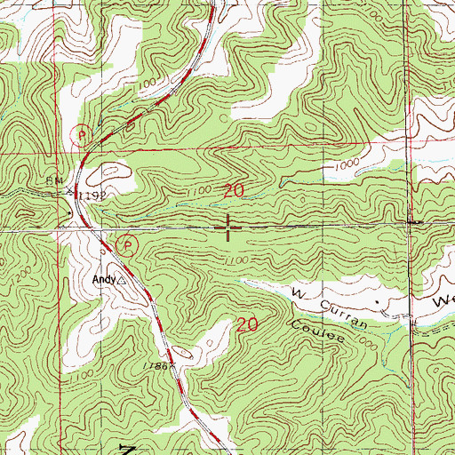 Topographic Map of Chier Sand Company 3WC78804 Dam, WI