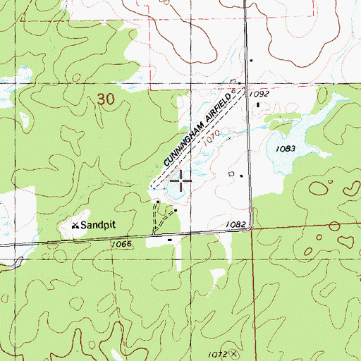 Topographic Map of 0.8 Reservoir, WI