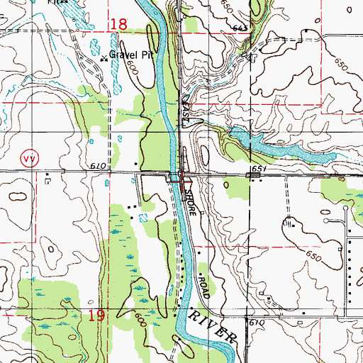 Topographic Map of Eis G-2454 Dam, WI