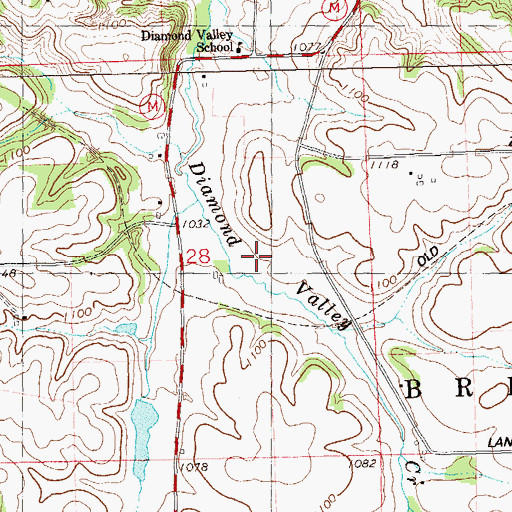 Topographic Map of 2 Reservoir, WI
