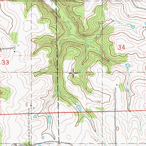 Topographic Map of Lawson G 9125 Dam, WI