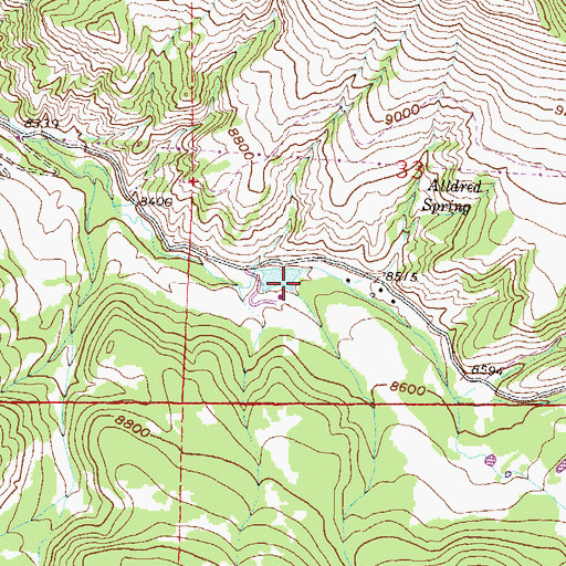 Topographic Map of Campbell Creek, CO