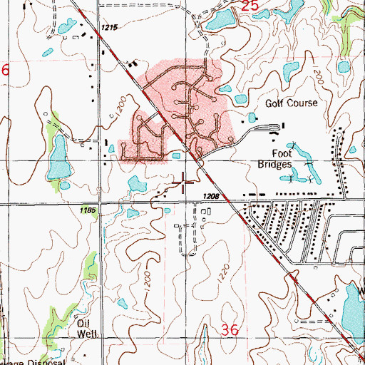 Topographic Map of Broadmoore Elementary School, OK