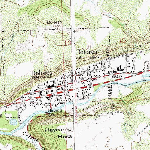 Topographic Map of United Methodist Church, CO