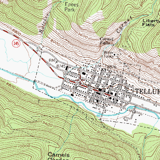 Topographic Map of Christ Church, CO