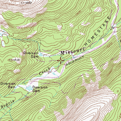 Topographic Map of Sopris Creek, CO