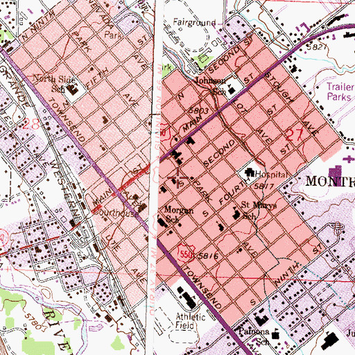 Topographic Map of Christian Science Society, CO