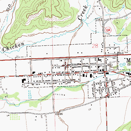 Topographic Map of Saint Pauls Episcopal Church, CO