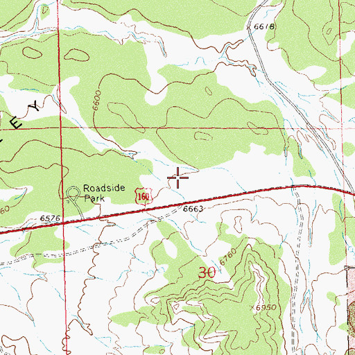 Topographic Map of Southwest Colorado Community College, CO