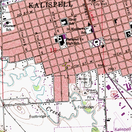 Topographic Map of Saint Joseph the Carpenter Church, MT