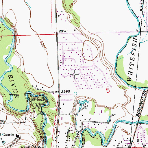 Topographic Map of Glacier Church, MT