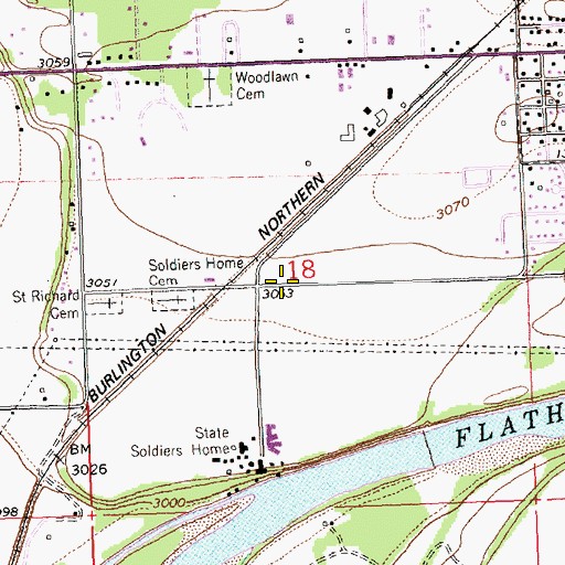 Topographic Map of The Church of Jesus Christ of Latter Day Saints, MT