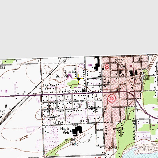 Topographic Map of Our Redeemer Lutheran Church, MT