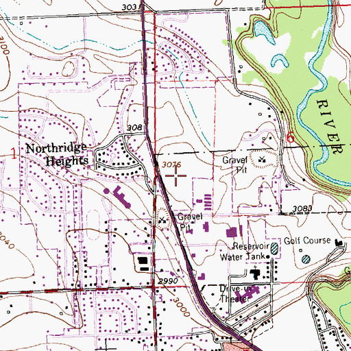 Topographic Map of Heritage Place, MT