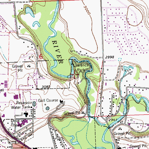 Topographic Map of Parkdale (historical), MT