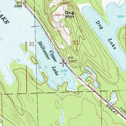 Topographic Map of Mock Post Office (historical), MT