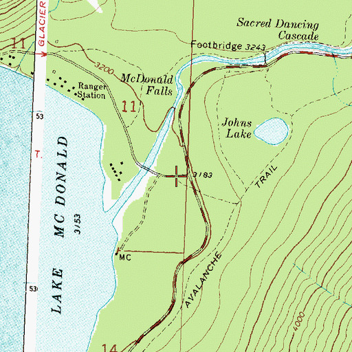 Topographic Map of Geduhn (historical), MT