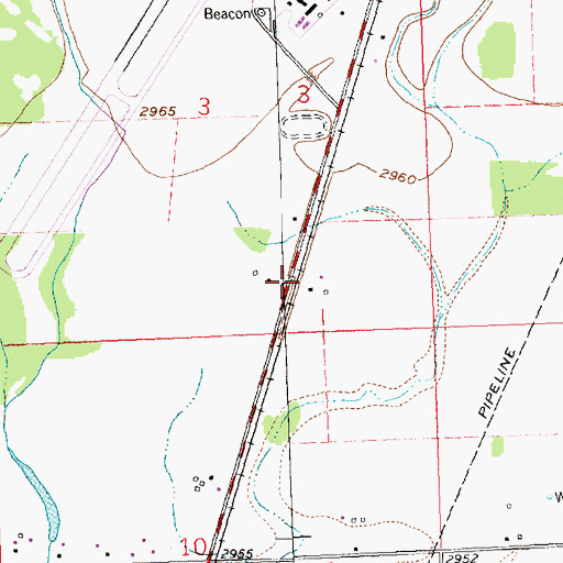 Topographic Map of W Y and S (historical), MT