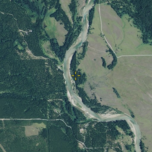 Aerial/Satellite Image of Reuter (historical), MT