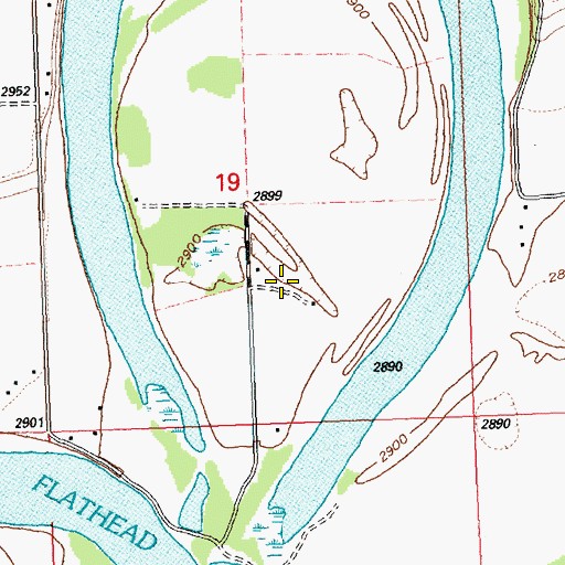 Topographic Map of Ramsdell Post (historical), MT