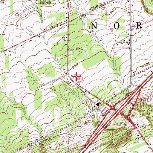 Topographic Map of North East Christian Academy, PA