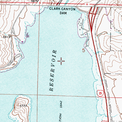 Topographic Map of Camp Fortunate (historical), MT