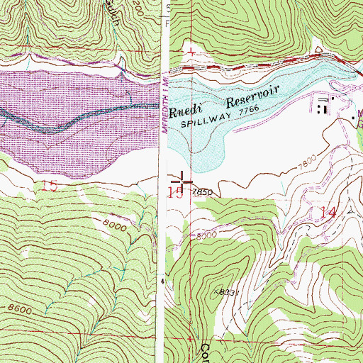 Topographic Map of Conroy Gulch, CO