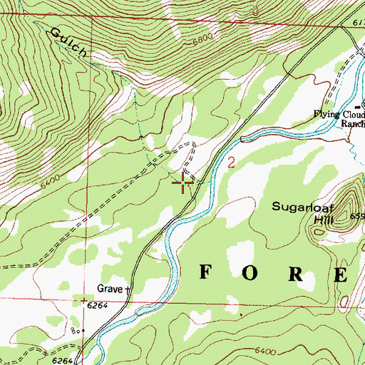 Topographic Map of Ross (historical), MT