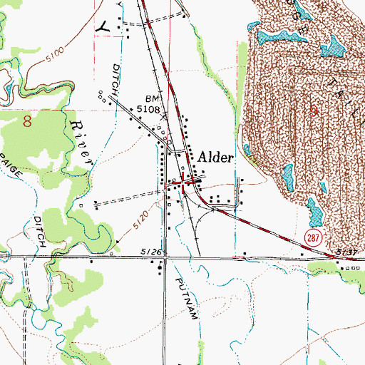 Topographic Map of Grace Community Fellowship Church, MT