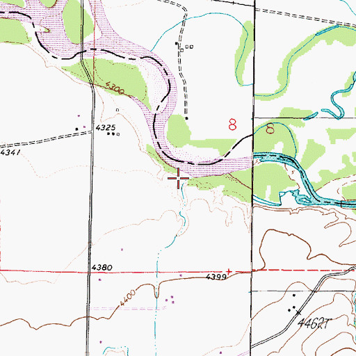 Topographic Map of Mayflower Creek, MT