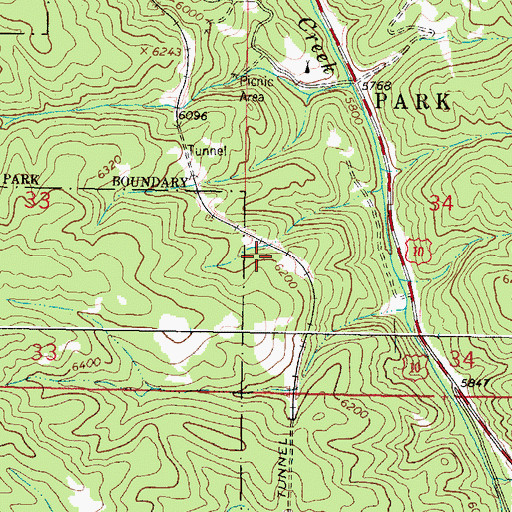 Topographic Map of Penfield (historical), MT