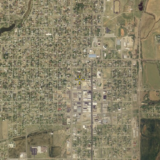 Aerial/Satellite Image of Church of Christ, OK