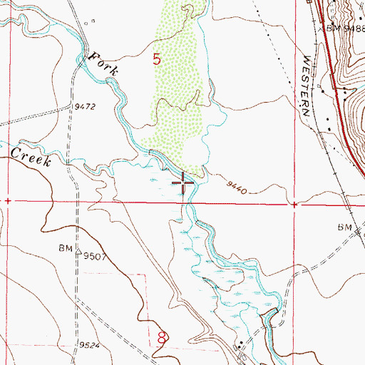 Topographic Map of Lake Fork, CO