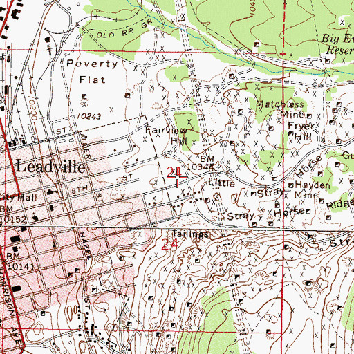 Topographic Map of Little Stray Horse Gulch, CO