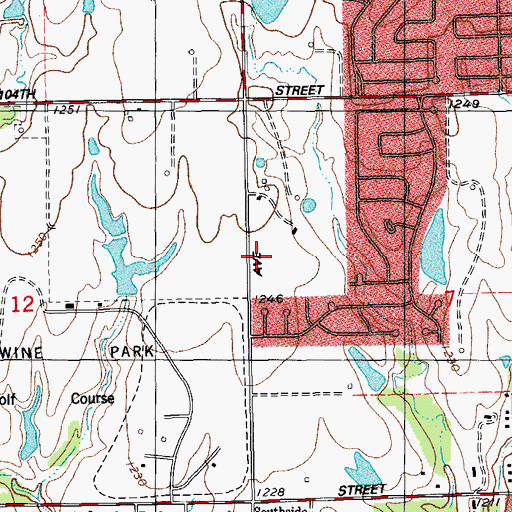 Topographic Map of Church of God of Prophesy, OK