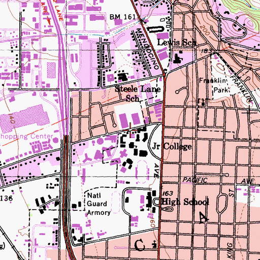 Topographic Map of Doyle Tilden Center, CA