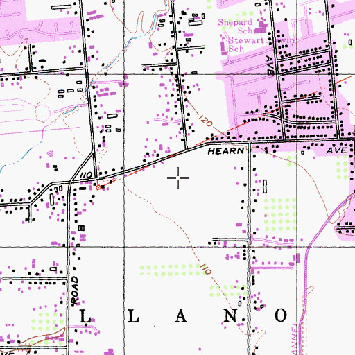 Topographic Map of Southwest Community Park, CA