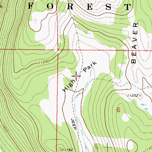 Topographic Map of High Park, CO