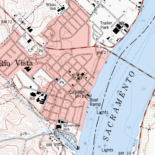 Topographic Map of The Church of Jesus Christ of Latter Day Saints, CA