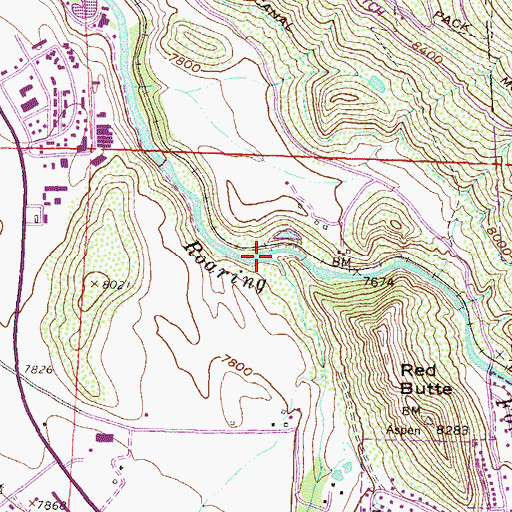 Topographic Map of Maroon Creek, CO