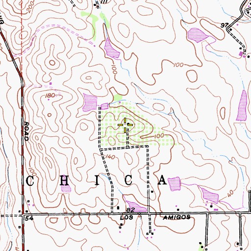 Topographic Map of Acacia Winery, CA