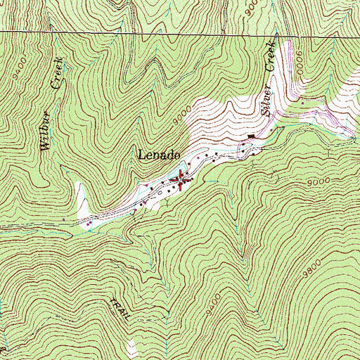 Topographic Map of Lenado, CO