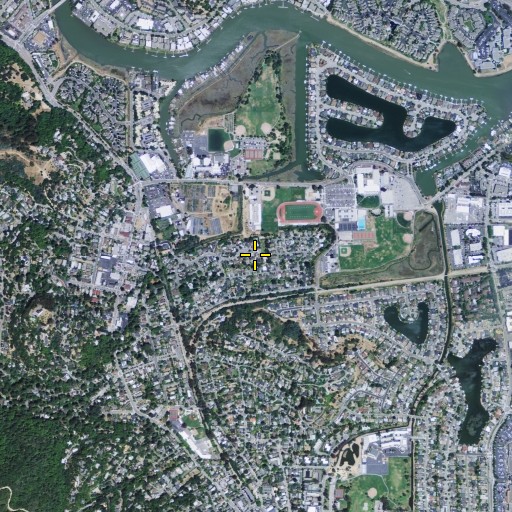 Aerial/Satellite Image of Heatherwood Park, CA