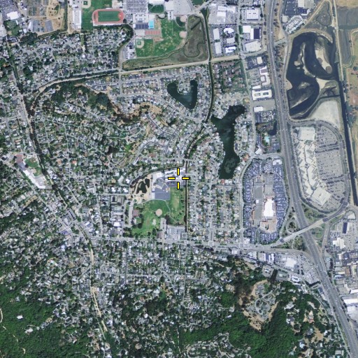 Aerial/Satellite Image of Neil Cummins Elementary School, CA