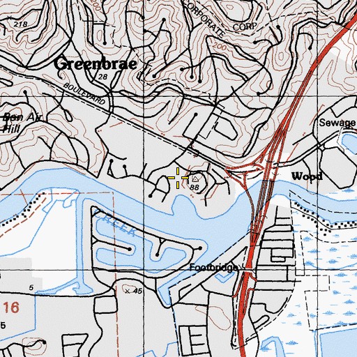 Topographic Map of Niven Park, CA