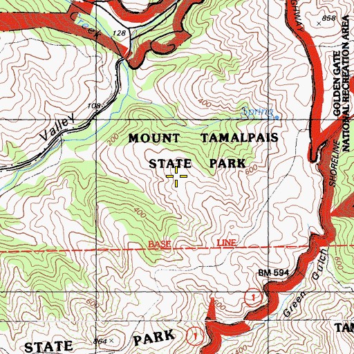 Topographic Map of Miwok Trail, CA