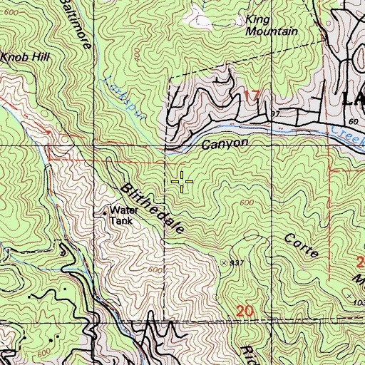 Topographic Map of Barbara Spring Trail, CA