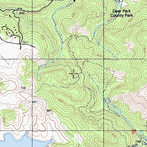 Topographic Map of Five Corners, CA