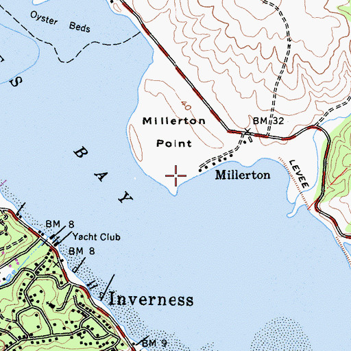 Topographic Map of Alan Sieroty Beach, CA