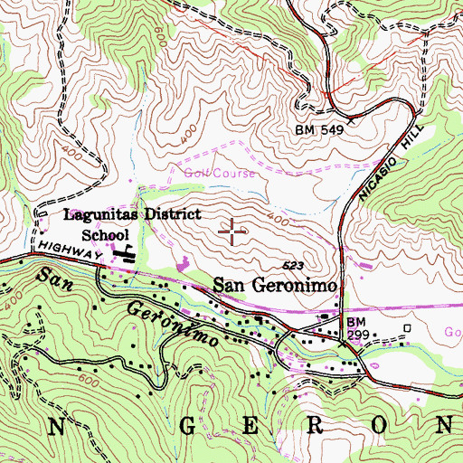 Topographic Map of Maurice Thorner Memorial Preserve, CA